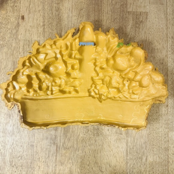 Rare Vintage MCM Homco Basket of Fruit Wall Art-Kitchen Decor 14"x9" Made in USA - Picture 2 of 5